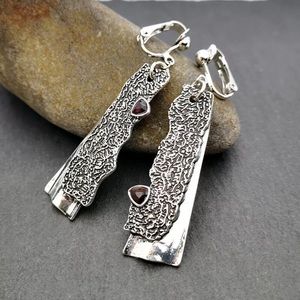Vintage 925 Silver ClipOn Earrings